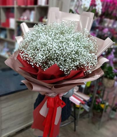 Букет цветов из: Гипсофила в Шелкозаводской