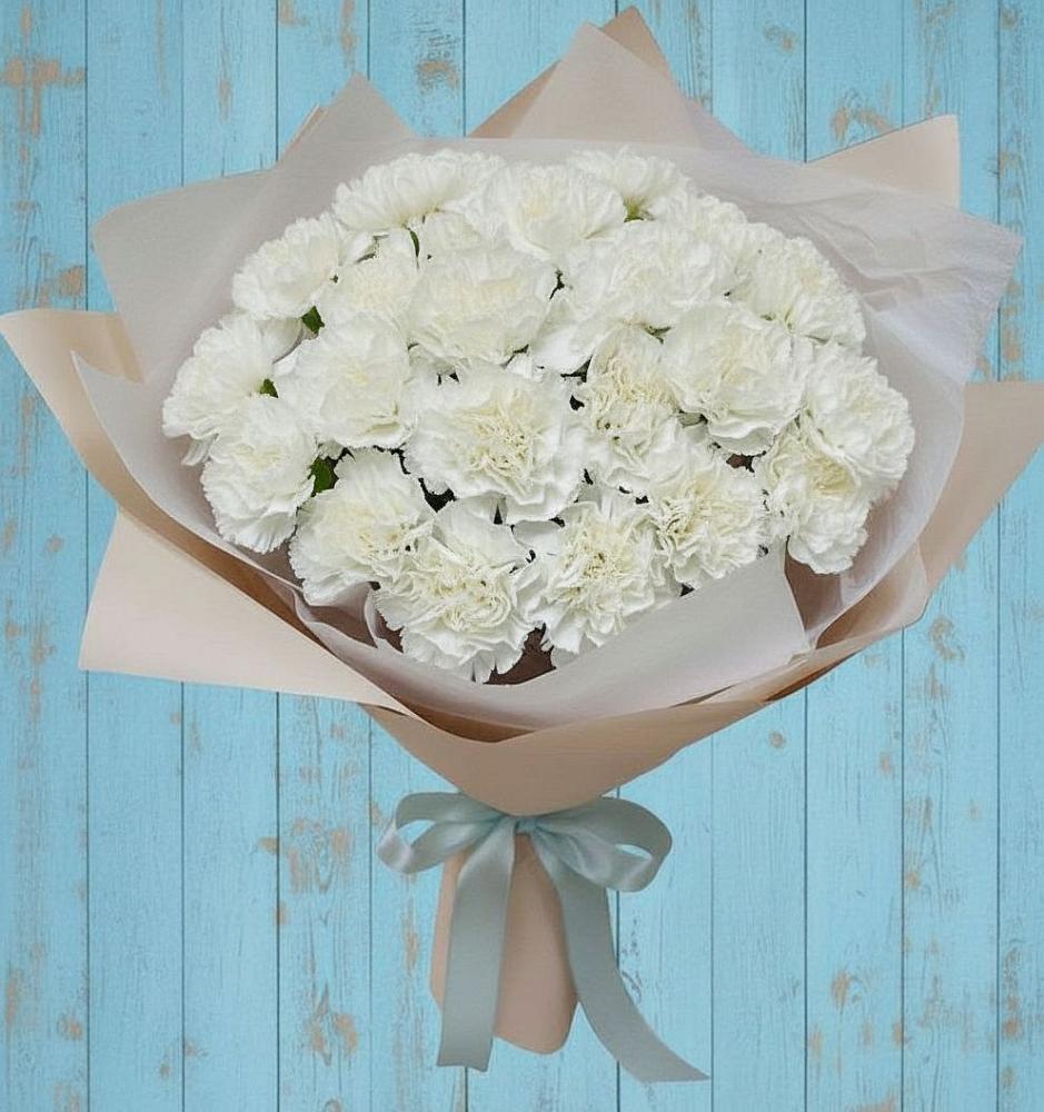 Букет цветов из: Гвоздики в Шелкозаводской