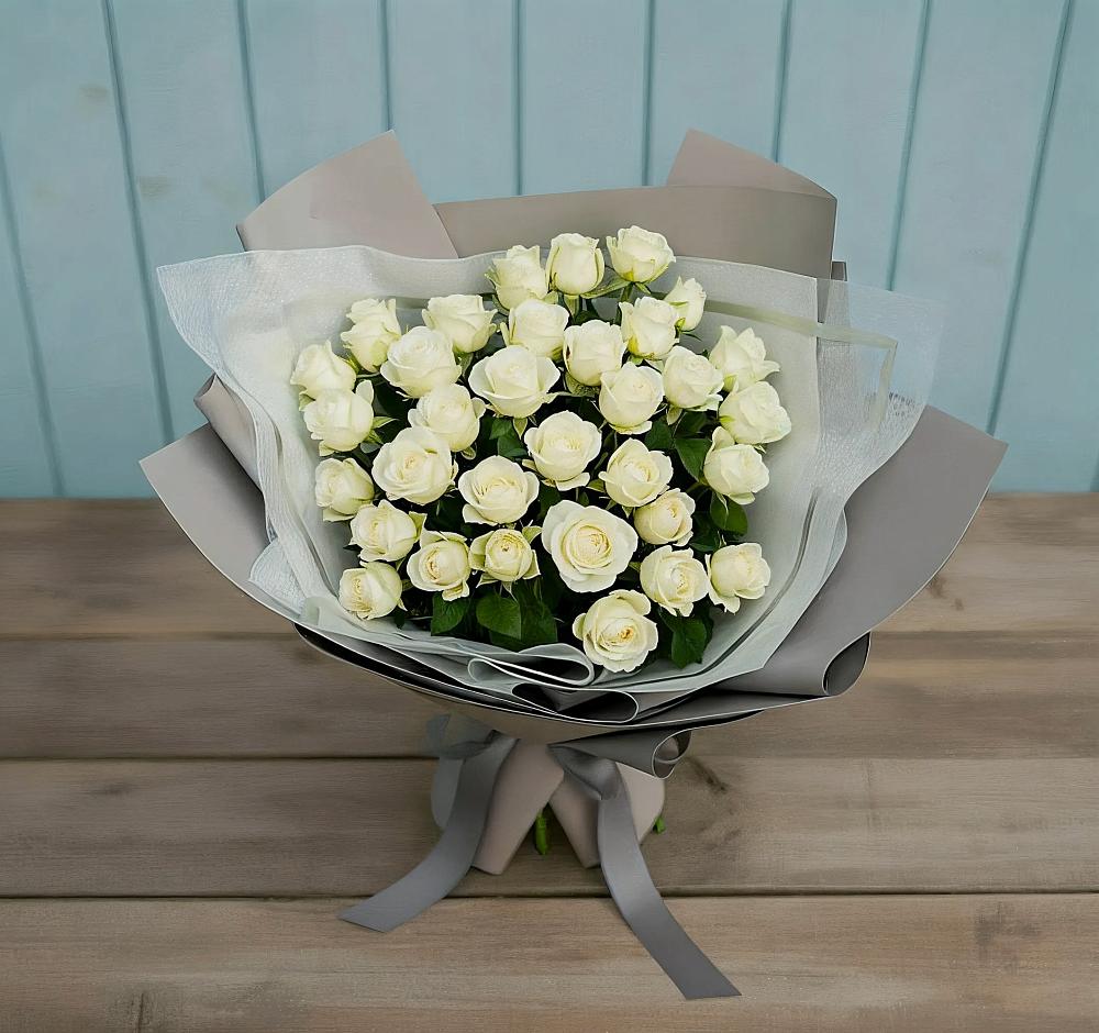 Букет Белоснежная нежность в Шелкозаводской