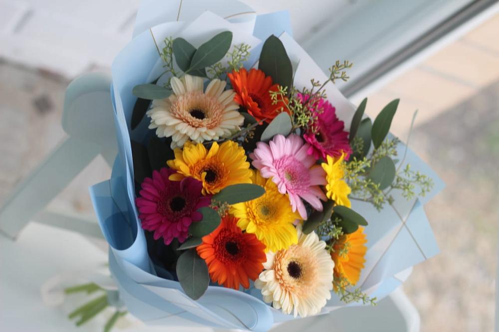 Букет цветов из: Герберы в Шелкозаводской