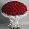 Букет 101 Красная роза Блэк Мэджик в Шелкозаводской
