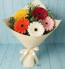 Букет цветов из:  Герберы в Шелкозаводской
