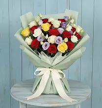 Букет цветов из:  Розы в Шелкозаводской