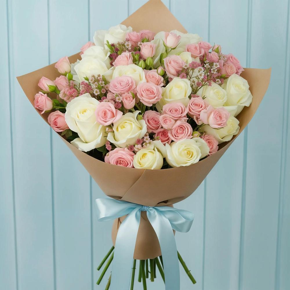 Букет цветов из: Розы в Шелкозаводской