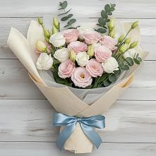 Букет цветов из:  Лизиантусы в Шелкозаводской