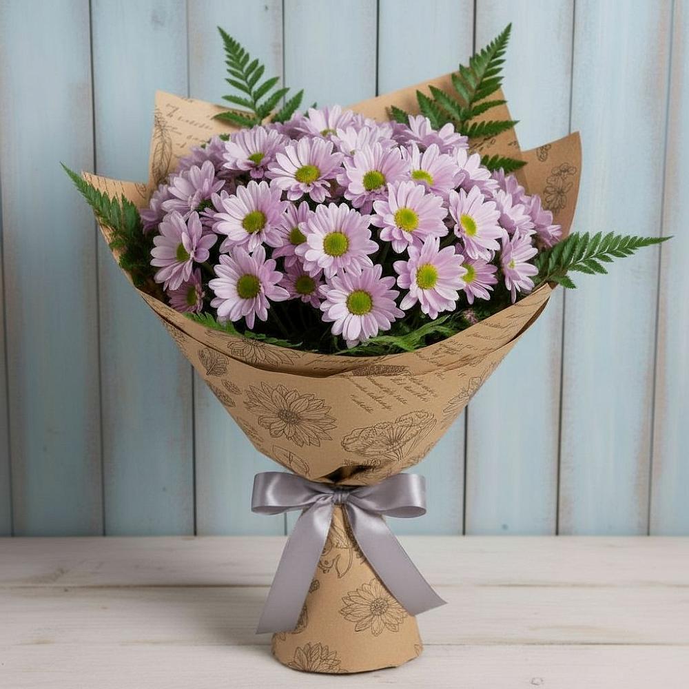 Букет цветов из: Хризантемы в Шелкозаводской
