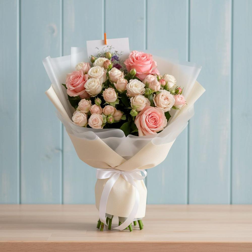 Букет цветов из: Розы в Шелкозаводской