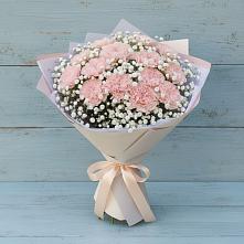 Букет цветов из:  Гвоздики #REPLACE_PRED# Шелкозаводской