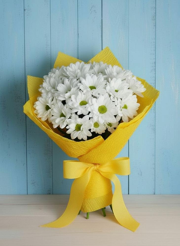 Букет цветов из: Хризантемы в Шелкозаводской