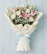 Букет цветов из:  Лилии в Шелкозаводской